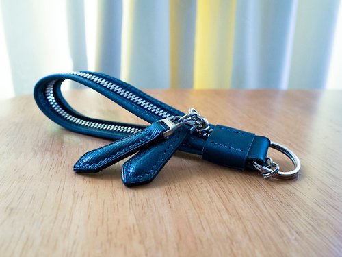 Seed Leather Zipper Keychain - 拉鍊提環鑰匙圈