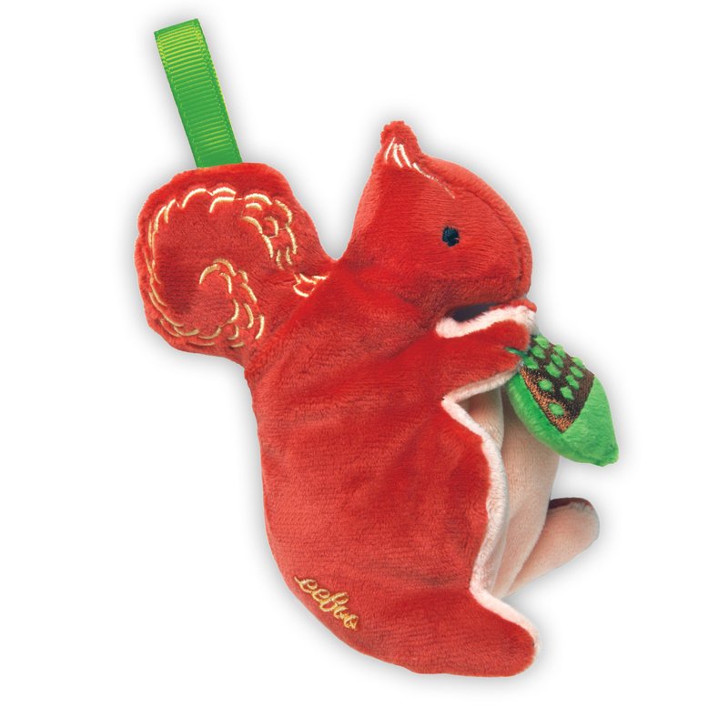 eeBoo 手搖鈴 - Squirrel Rattle Rattle 松鼠 - 寶寶/兒童玩具/玩偶 - 其他材質 咖啡色