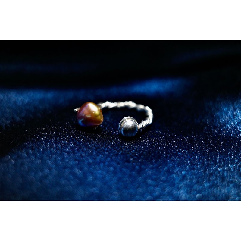 莓飾/現貨+客製 S925銀戒 戒指 純銀 珍珠戒指 情人節禮物 禮物 - 戒指 - 純銀 
