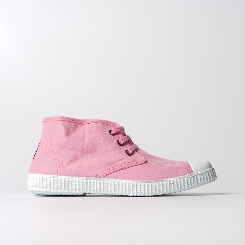 西班牙帆布鞋 Chukka靴款 粉紅色 香香鞋 60997 69 - 女休閒鞋/帆布鞋 - 棉．麻 粉紅色