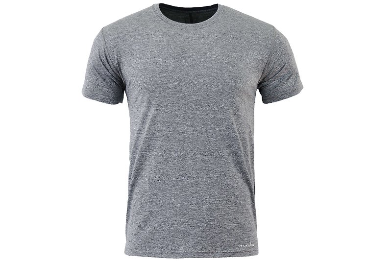 Casual Wear 男版短袖上衣#紳士灰 - 男 T 恤 - 聚酯纖維 灰色