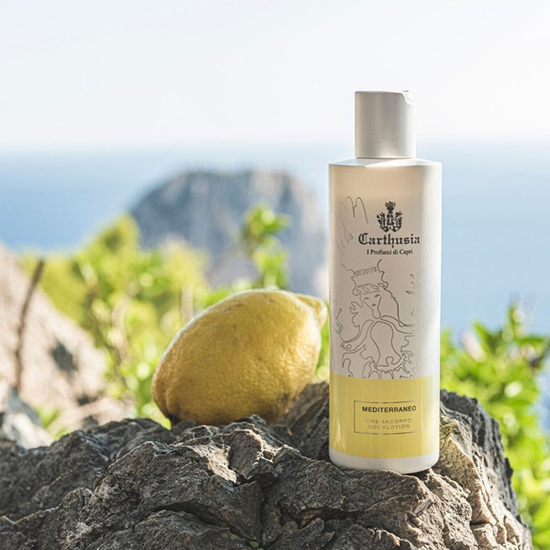 Carthusia, Italy│Scented Lime Green Sea Body Lotion/Mediterraneo - Body Wash - Other Materials Transparent