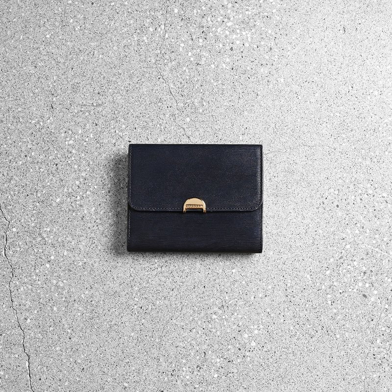 Givenchy 古董短夾 / 古董皮夾、古董錢包、古董精品、二手精品 - 皮夾/長短夾/錢包 - 真皮 藍色