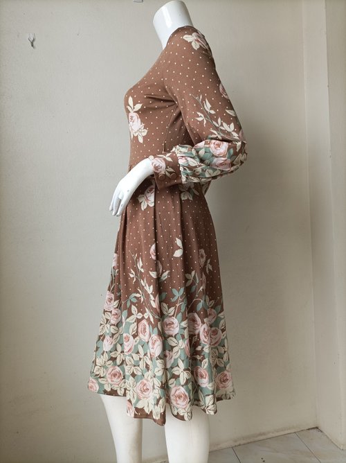 70s HANAE MORI BAN-LON by VIVID 総柄 ワンピース - メルカリ