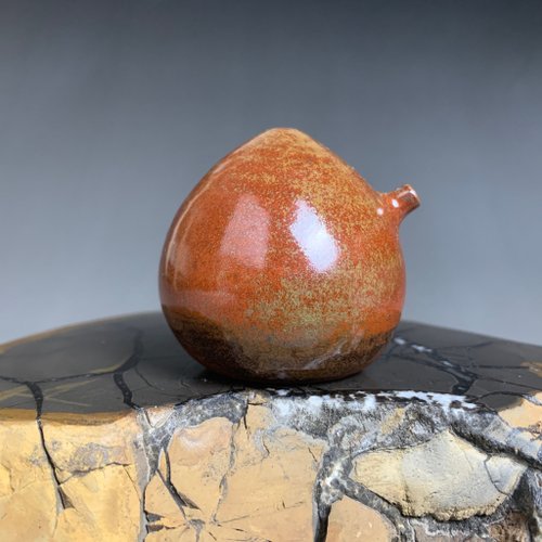 良時美器 GoodTimeCeramics 臺灣【陶燒釉變】手拉坯水滴硯滴(中)05