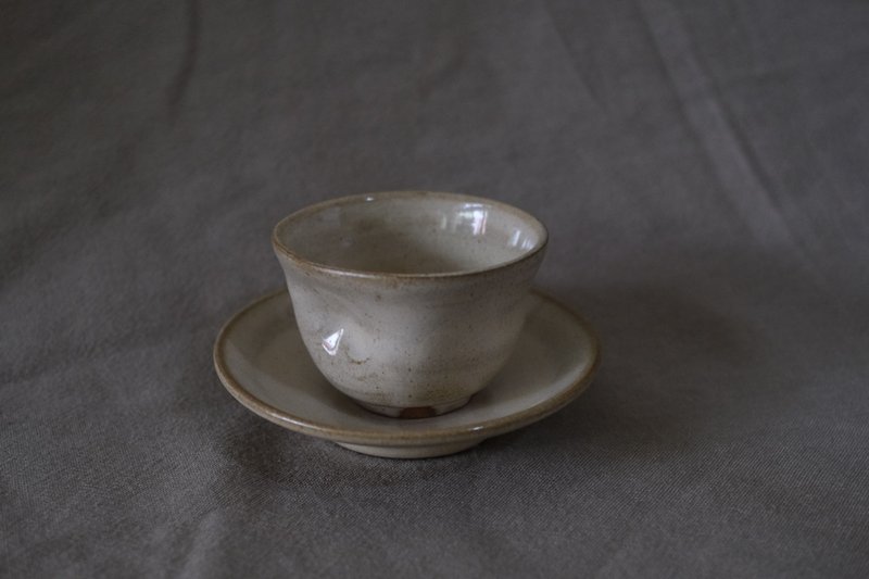 米黃-茶杯組-5 - 茶壺/茶杯/茶具 - 陶 