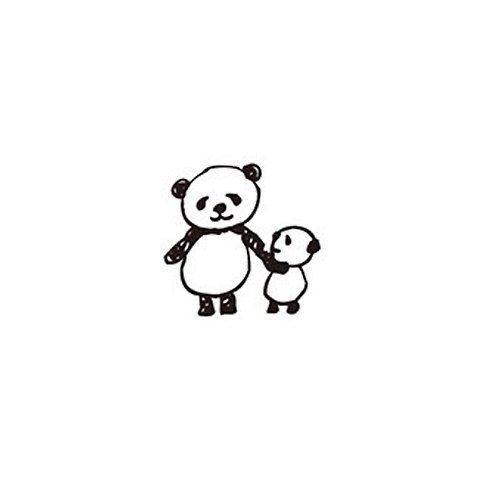 KODOMO NO KAO 台灣經銷 (能藝) 【KODOMO NO KAO】熊貓 木印章 親子