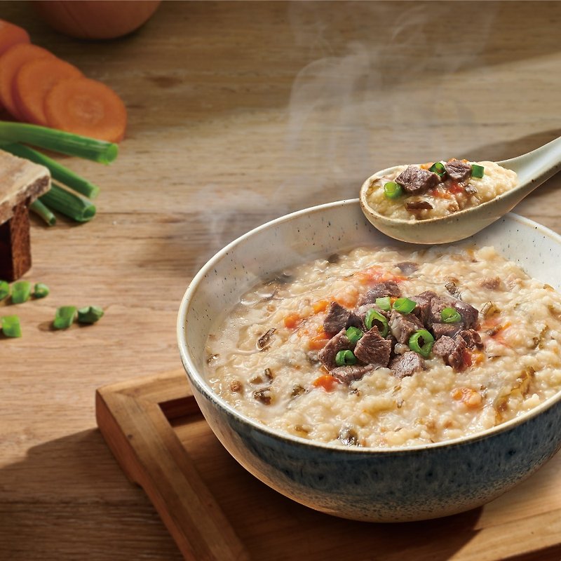 Low calorie and low sodium | Fanyou Kombu Garlic Beef Porridge (300g*2 packs)/box - Mixes & Ready Meals - Fresh Ingredients 