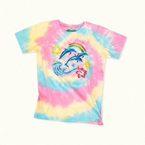 daddy & the muscle academy Rainbow Dolphin T-Shirt