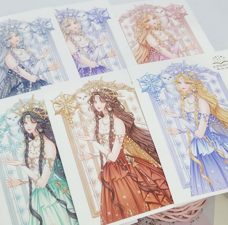 Snow Queen - female sticker (romantic pink) - 貼紙 - 紙 多色