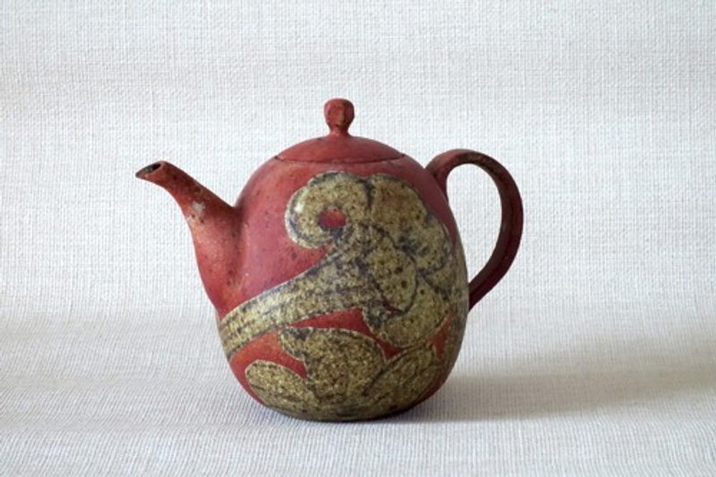 Pourer Lily with lid stopper - Teapots & Teacups - Pottery Red