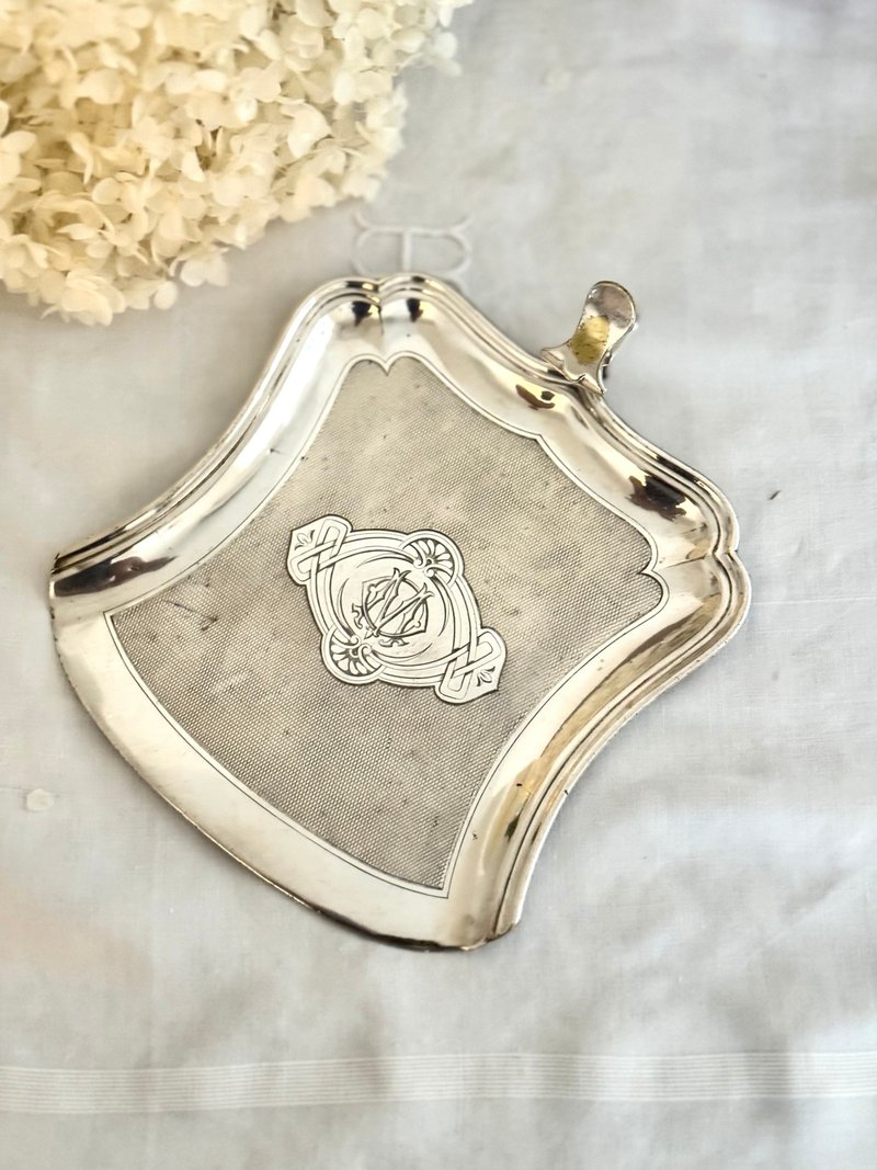 40685-Treasured French antique CHRISTOFLE silver-plated crumb tray - ของวางตกแต่ง - เงิน 