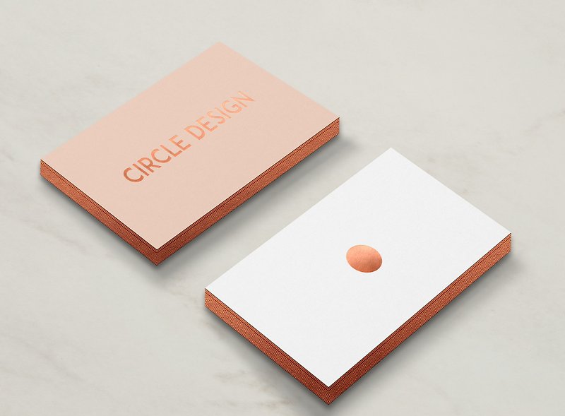 Copper Foil Business Card , Custom printing, Business Card Design 200 - การ์ด/โปสการ์ด - กระดาษ ขาว