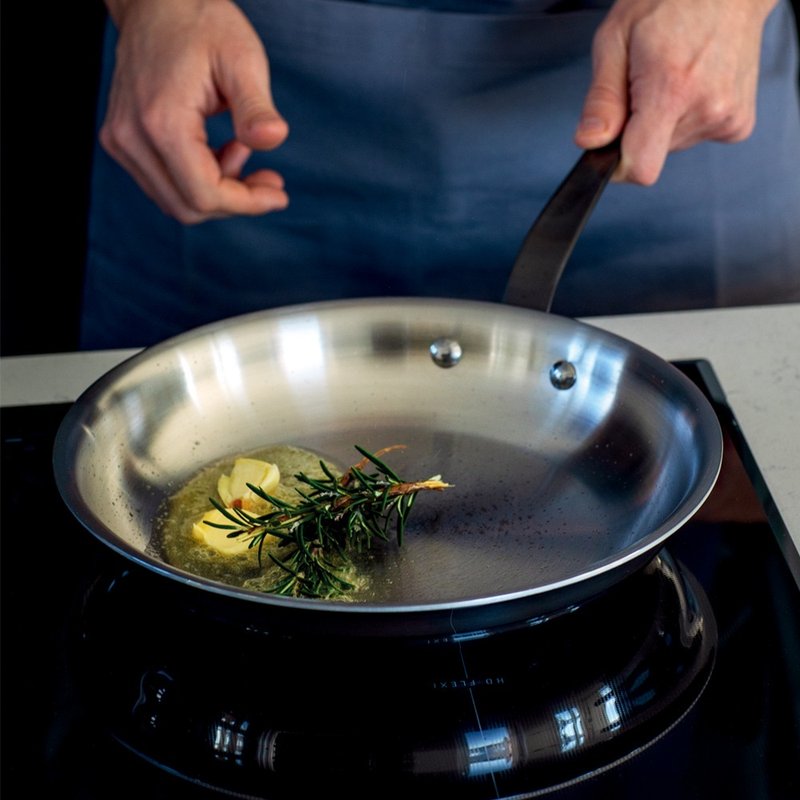 【Sambonet】義大利製 Home Chef 五層不鏽鋼平底鍋-26cm - 鍋子/烤盤 - 不鏽鋼 