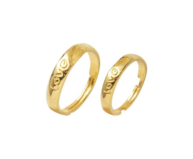 Pure gold deals wedding rings