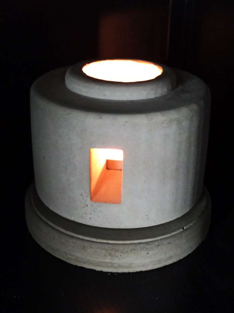 [Pinkoi Christmas Selection Store] Cement-Round House Candle Holder