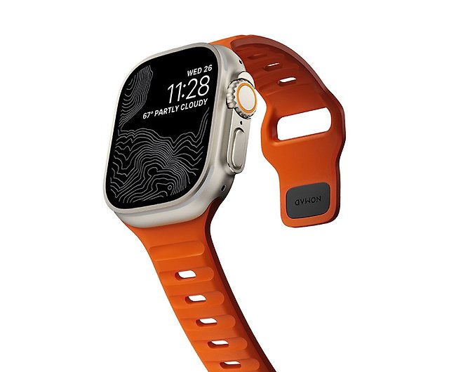 美國NOMAD】Apple Watch專用運動風FKM橡膠錶帶-49/45/44/42mm - 設計館