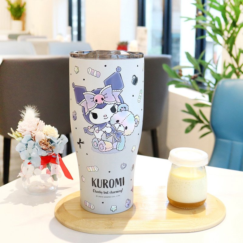 【Sanrio 三麗鷗】不鏽鋼真空酷樂杯 冰霸杯900ml-酷洛米 - 保溫瓶/保溫杯 - 不鏽鋼 紫色