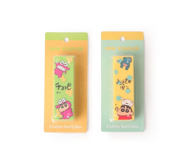 クレヨンしんちゃん 携帯ホチキス 正規正規文具 折りたたみミニ