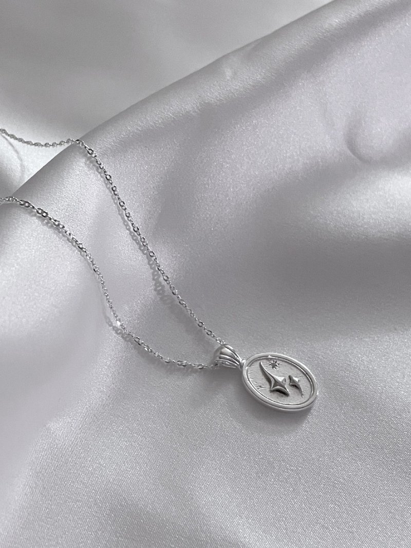 Twinkle stars Necklace - 項鍊 - 純銀 銀色
