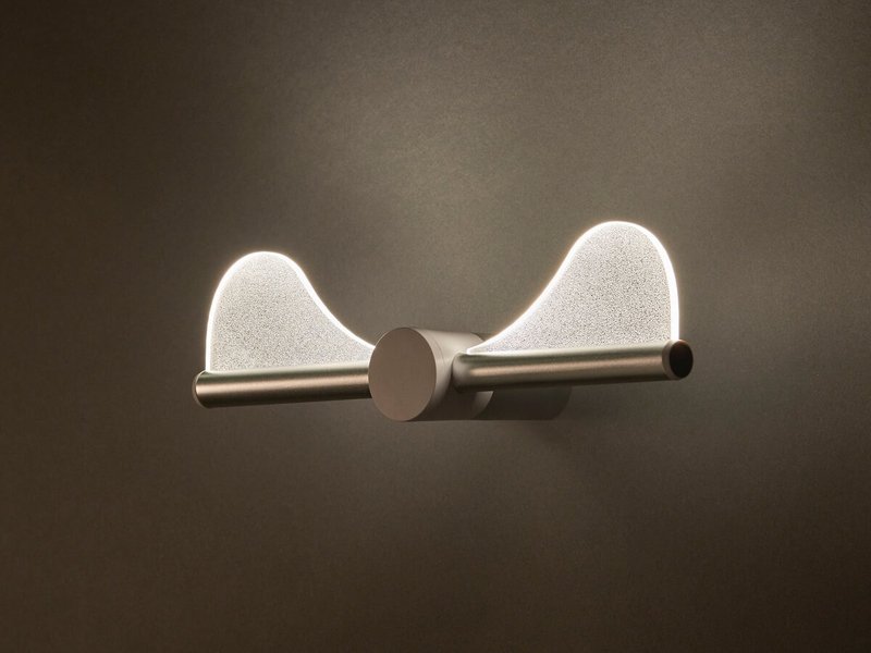 HALO Wave Wall Light - โคมไฟ - โลหะ สีเงิน