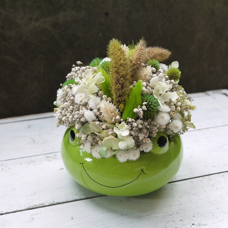 Prince. Natural grass green tone. Valentine's best birthday gift - ช่อดอกไม้แห้ง - พืช/ดอกไม้ สีเขียว