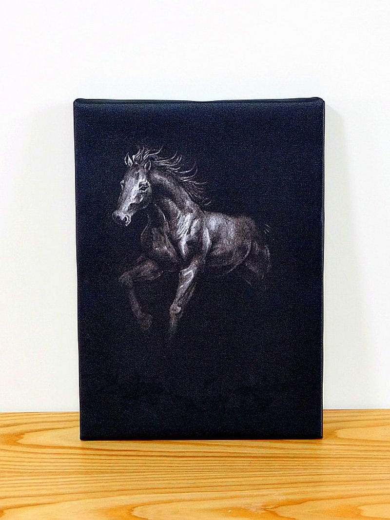 Sketch Printed Painting Black Series Horse - กรอบรูป - กระดาษ 
