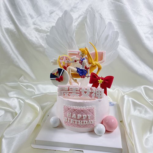GJ.cake 美少女戰士生日蛋糕 母親節蛋糕 客製 造型 翻糖 母親 6吋面交