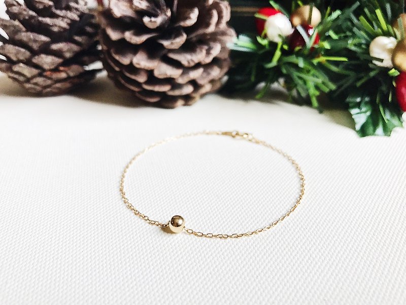 ::Golden Christmas :: Single Golden Ball Secret Bracelet - สร้อยข้อมือ - โลหะ 