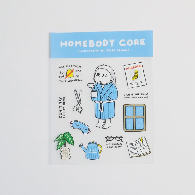 STICKER - HOMEBODY CORE - 貼紙 - 紙 藍色