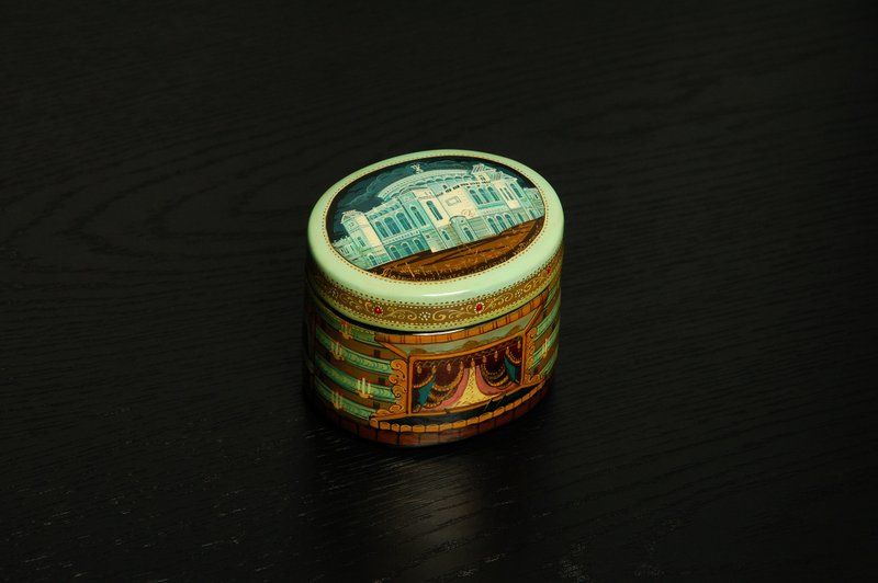 Mariinsky ballet theatre lacquer box Petersburg art Christmas Gift Wrapping - ของวางตกแต่ง - วัสดุอื่นๆ 