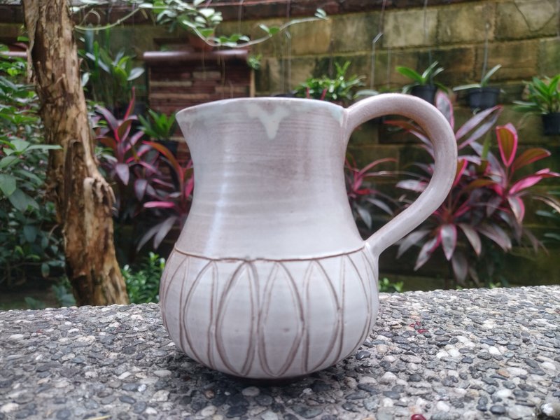 Milk jug shaped male cup - Coffee Pots & Accessories - Pottery 