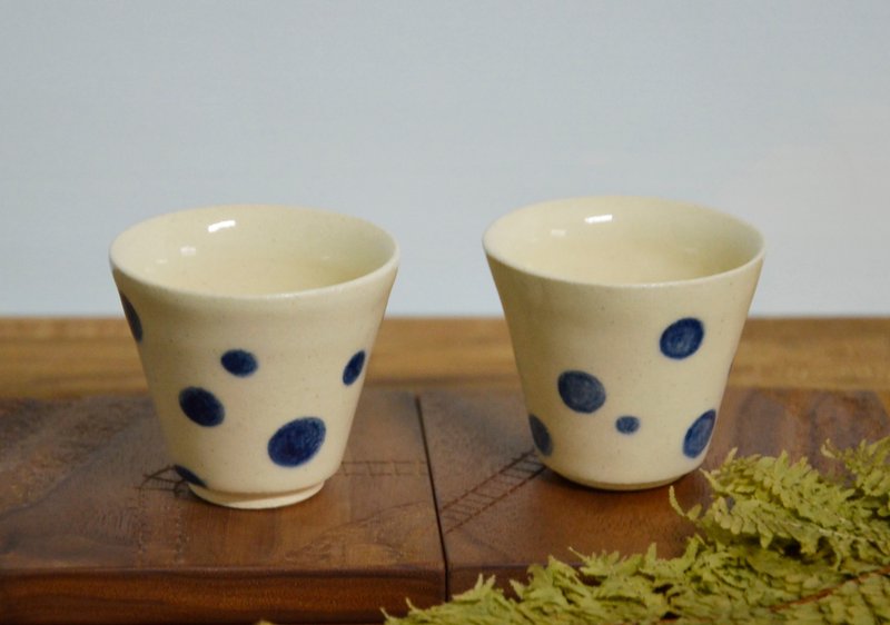 Painted White Pottery Cup III