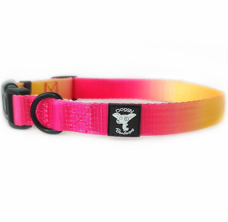 女の子の犬の首輪 犬用のピンクのグラデーションの首輪 かわいいペットの首輪 Www Hhga Se