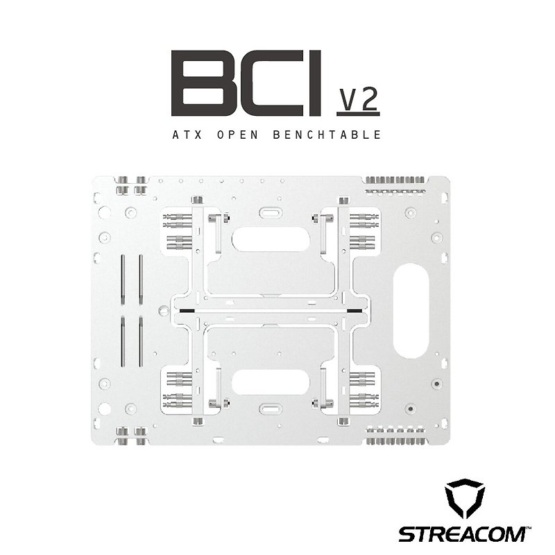 【STREACOM】BC1 Benchtable V2 Bare Test Platform Silver - Computer Accessories - Aluminum Alloy Silver