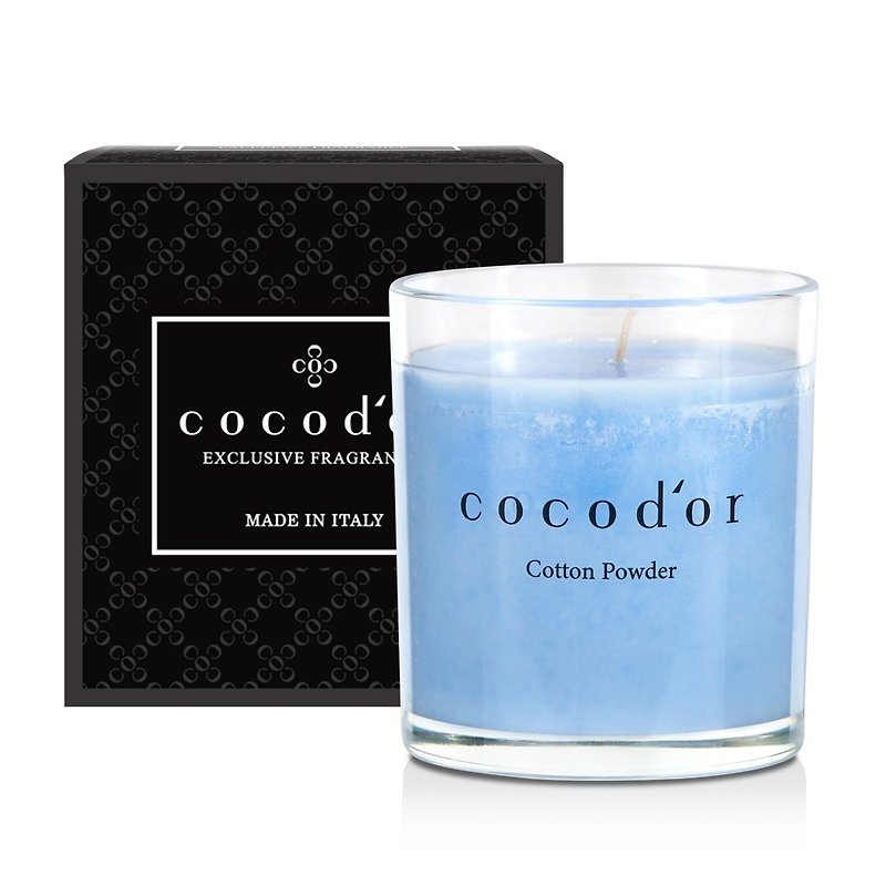 cocodor-scented essential oil candle 130g-cotton powder
