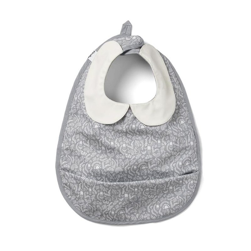 Elodie Details Baby Bib - Monkey Sunrise - ผ้ากันเปื้อน - วัสดุกันนำ้ สีเงิน