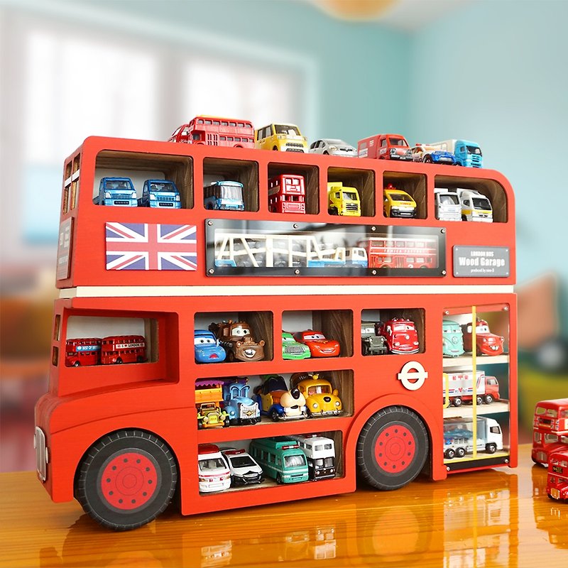 Moving Wood Garage London Bus - อื่นๆ - ไม้ สีแดง