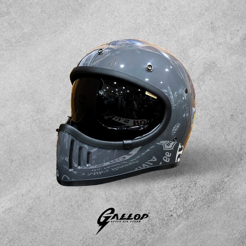 Made in Taiwan full face helmet M2 Cement gray mountain bike helmet