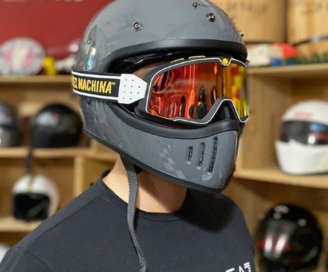 台湾製フルフェイスヘルメットM2-ミラー付きセメントグレー 台湾製フルフェイスヘルメットM2-ミラー付きセメントグレー