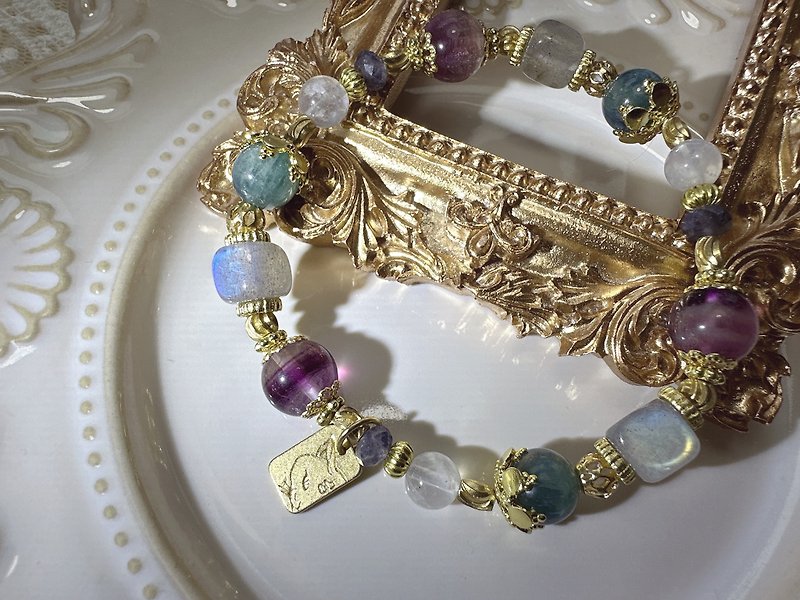 -Moon Jellyfish-Natural Bronze brass bracelet - สร้อยข้อมือ - ทองแดงทองเหลือง 
