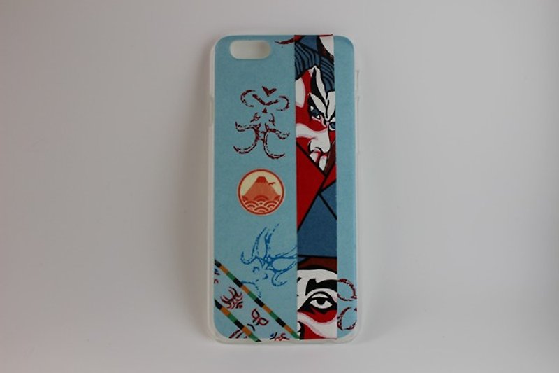 Kumadori Kabuki pattern washi iPhone cover 6s (6) size - Phone Cases - Paper 