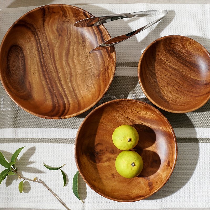 相思木原木碗 - 盤子/餐盤 - 木頭 