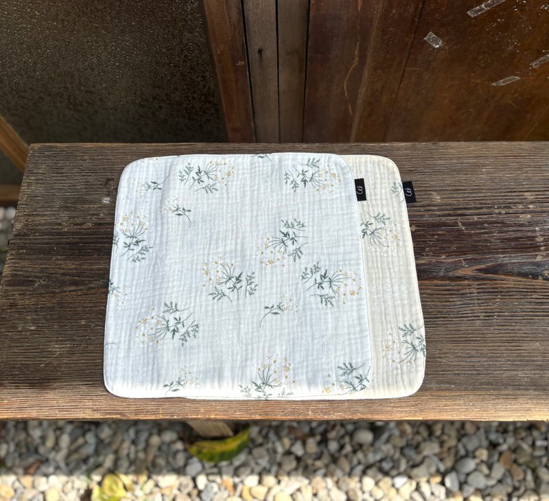 雙層二重紗手帕-典雅花系列 - 手帕 - 棉．麻 