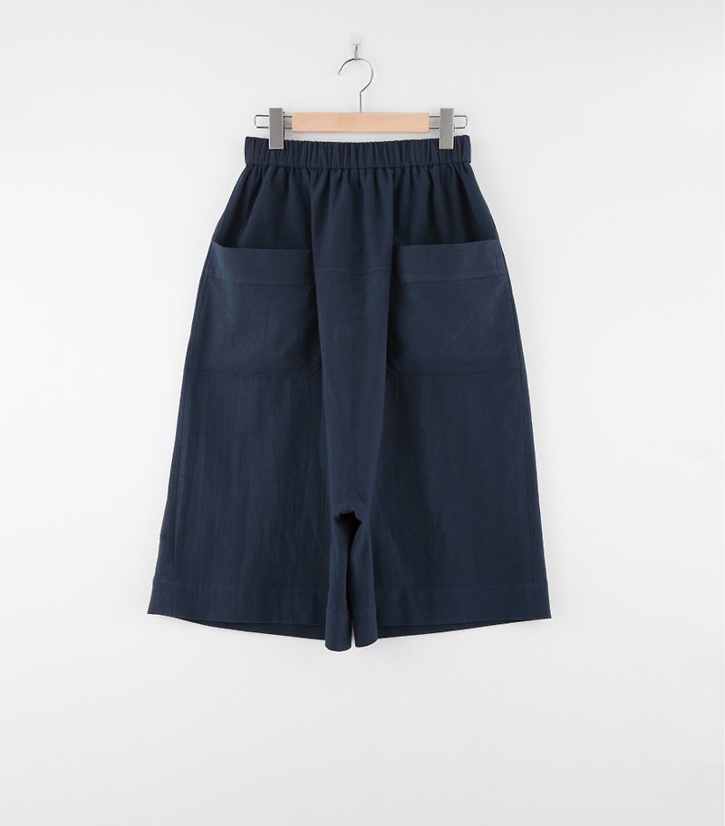 i'm hand stitched crotch low cotton Linen material skirts - กางเกงขายาว - ผ้าฝ้าย/ผ้าลินิน หลากหลายสี