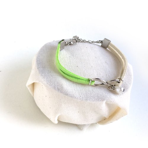 Anne Handmade Bracelets 安妮手作飾品 Infinity 永恆 手工製作 手環-青草綠 限量