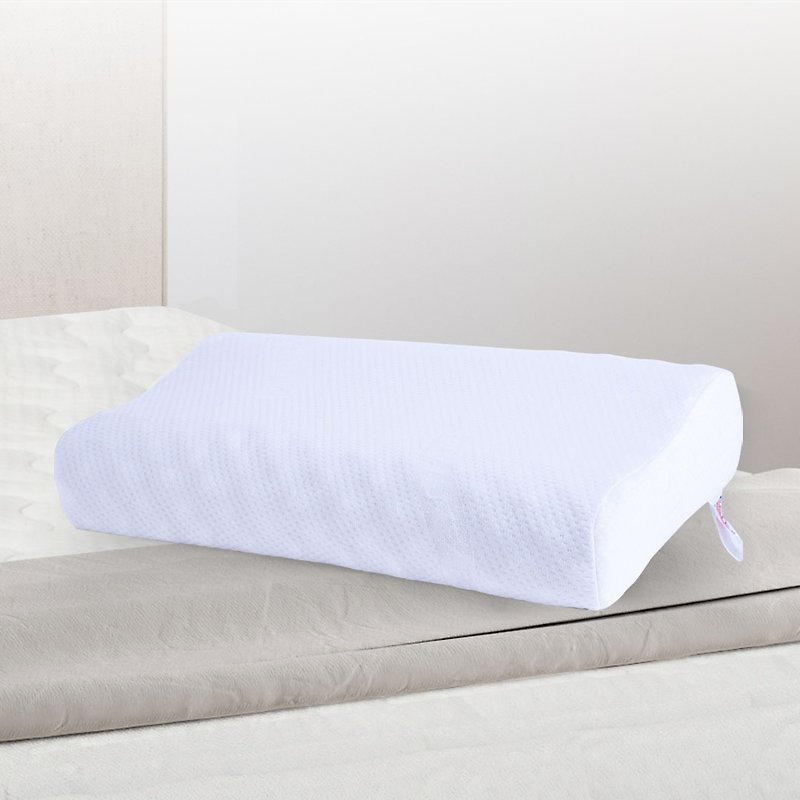 หมอนยางพาราแท้ 100% รุ่น Backrest Pressure Relief Contour Pillow – M รหัส PT3CM - หมอน - น้ำยาง ขาว