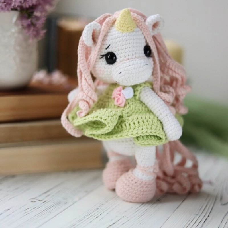 Digital Download - PDF. Unicorn tutorial crochet. Crochet pattern unicorn.