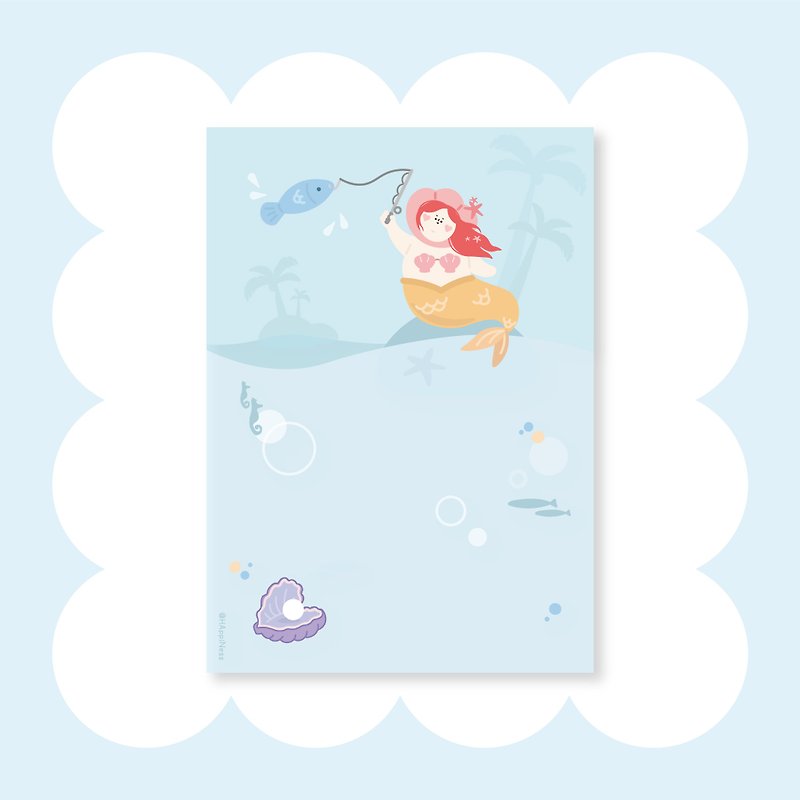 Postcard Cards / Mermaid - Cards & Postcards - Paper 