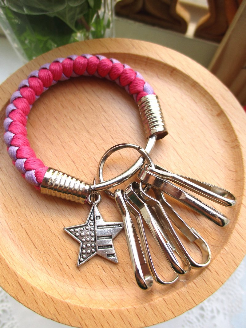 Turn key ring - Large - Ray Stars - Optional color - Keychains - Other Materials Multicolor